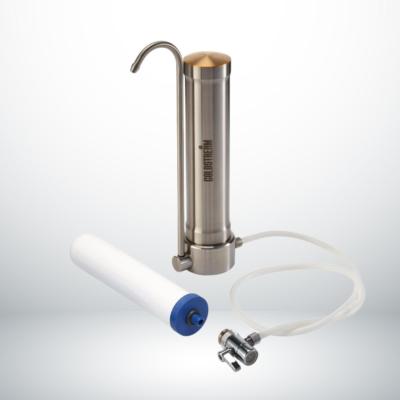 Coldstream système de filtration d'eau sur comptoir en acier inoxydable. CA003