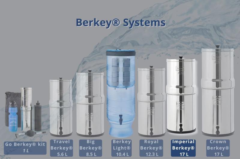 Fontaine Filtrante impérial Berkey® 17 litres - 6 filtres Black